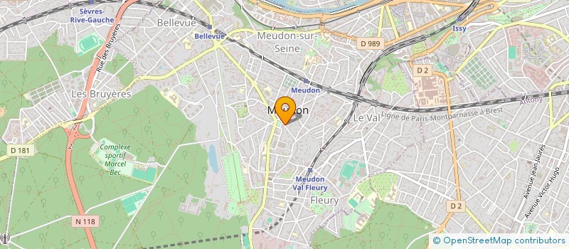 localisation de l'entreprise SARL BONNAFOUS  MEUDON