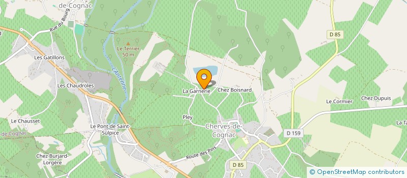 localisation de l'entreprise SARL BONNARME  VAL-DE-COGNAC