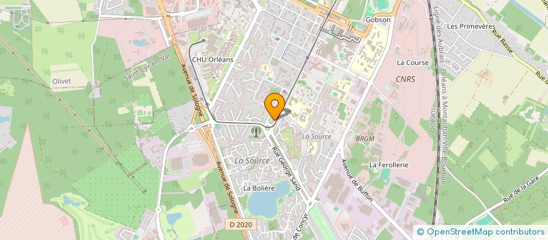 localisation de l'entreprise SARL BONNEAU JEP  ORLEANS