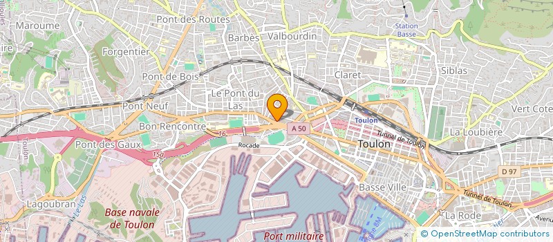 localisation de l'entreprise SARL BONNEFOI  TOULON