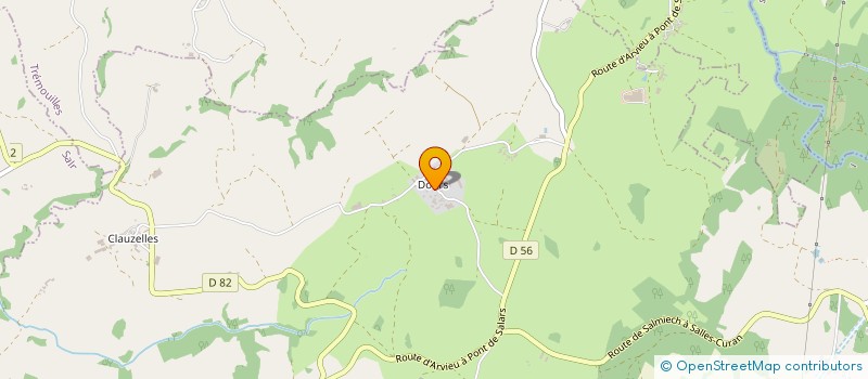 localisation de l'entreprise SARL BONNEFOUS ET FILS à ARVIEU