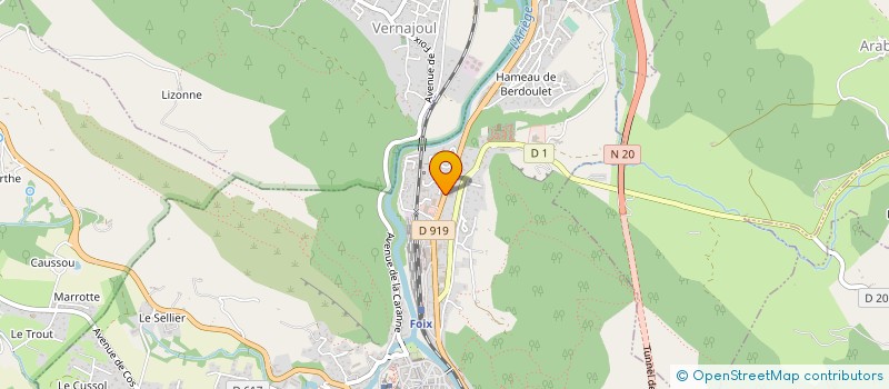 localisation de l'entreprise SARL BONNEL à FOIX