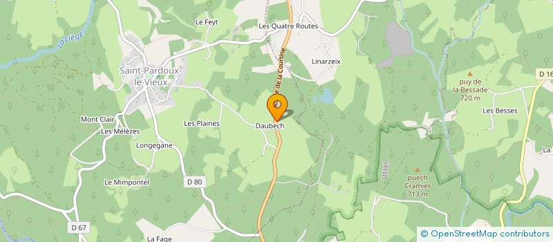 localisation de l'entreprise SARL BONNET à SAINT-PARDOUX-LE-VIEUX