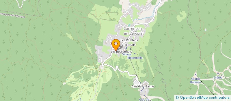 localisation de l'entreprise SARL BONNET HUBERT PERE ET FILS à CORRENCON-EN-VERCORS