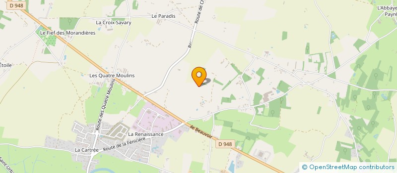 localisation de l'entreprise SARL BONNIN CHARPENTE MENUISERIE à SALLERTAINE