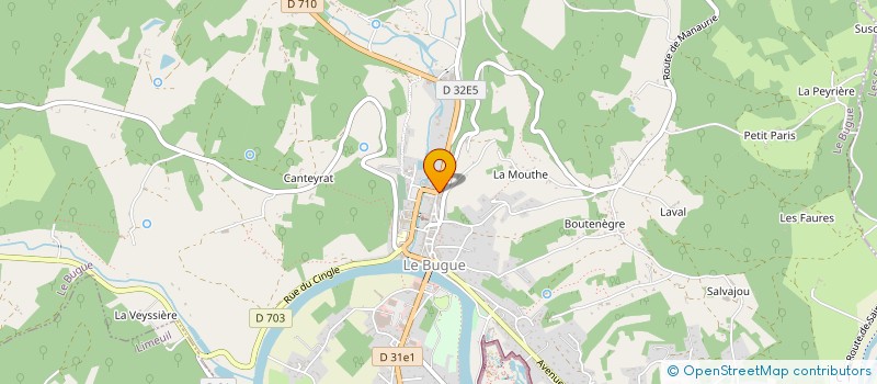 localisation de l'entreprise SARL BONNOT ET FILS à LE BUGUE