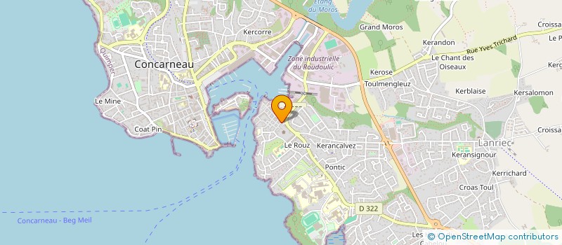 localisation de l'entreprise SARL BONY à CONCARNEAU