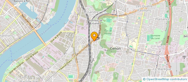 localisation de l'entreprise SARL BORDEAUX VOITURES BV  CENON