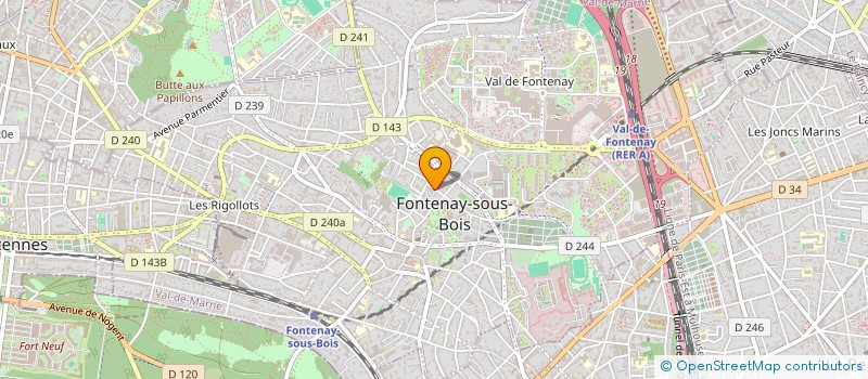 localisation de l'entreprise SARL BORDINI à FONTENAY-SOUS-BOIS