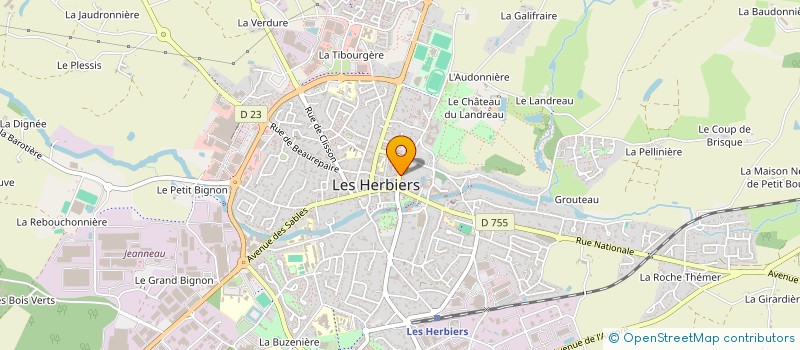 localisation de l'entreprise SARL BOREAN à HERBIERS (LES)
