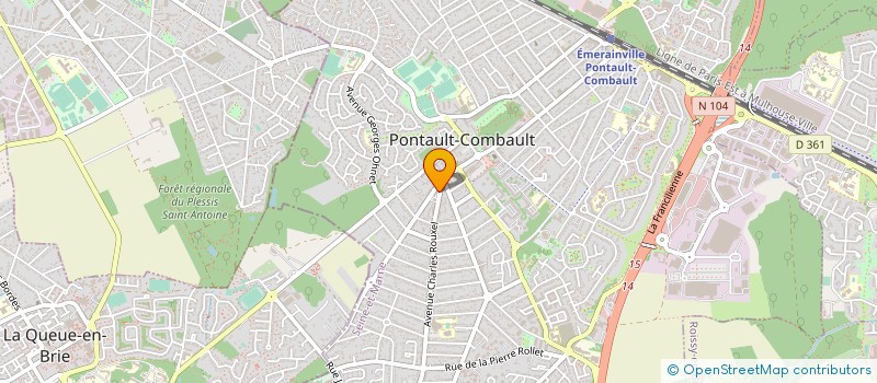 localisation de l'entreprise SARL BORG FLEURS à PONTAULT-COMBAULT