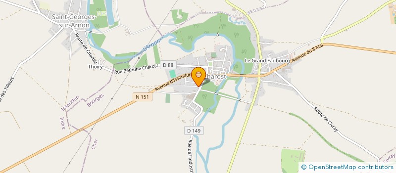 localisation de l'entreprise SARL BORNET PERE ET FILS  CHAROST