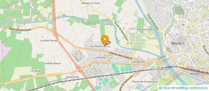 localisation de l'entreprise SARL BOSCH  BEZIERS