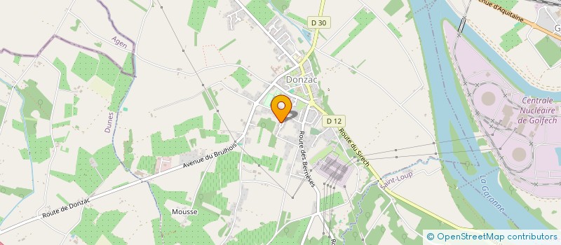 localisation de l'entreprise SARL BOSIO FABIEN ET DIDIER  DONZAC