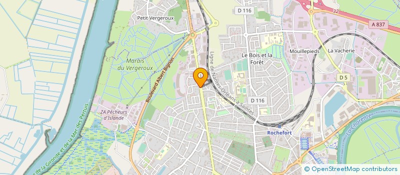 localisation de l'entreprise SARL BOSSARD ET CORDIER  ROCHEFORT