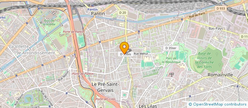 localisation de l'entreprise SARL BOSSAT à PANTIN