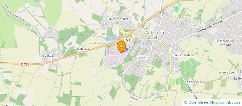 localisation de l'entreprise SARL BOTON - GOUY T.P.  CHAUMES-EN-RETZ