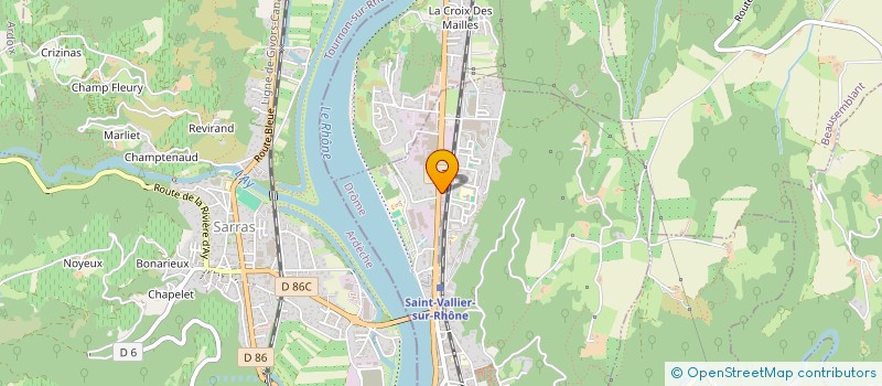 localisation de l'entreprise SARL BOTTET-BILLON à SAINT-VALLIER