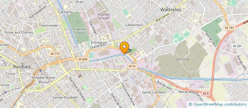 localisation de l'entreprise SARL BOUCHARD PECHE  ROUBAIX