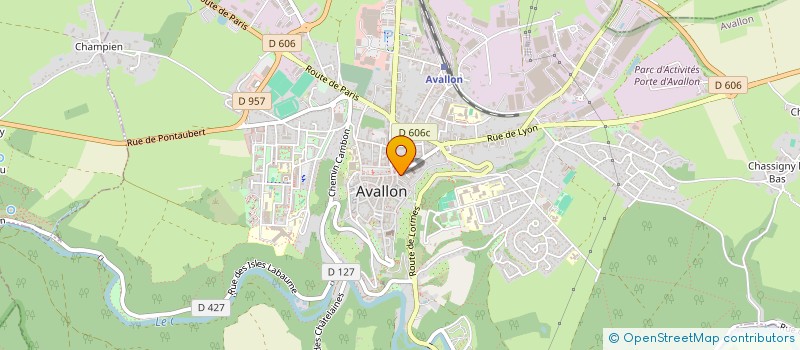 localisation de l'entreprise SARL BOUCHER  AVALLON