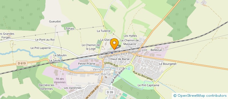 localisation de l'entreprise SARL BOUCHERAT CEDRIC à VENDEUVRE-SUR-BARSE