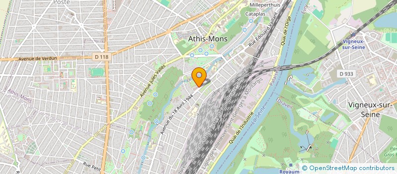 localisation de l'entreprise SARL BOUCHERIE ATLAS  ATHIS-MONS