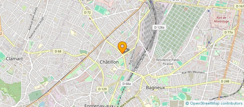 localisation de l'entreprise SARL BOUCHERIE BRUNEAU  CHATILLON