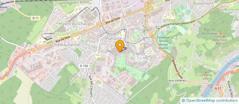localisation de l'entreprise SARL BOUCHERIE CASSIN à BESANCON