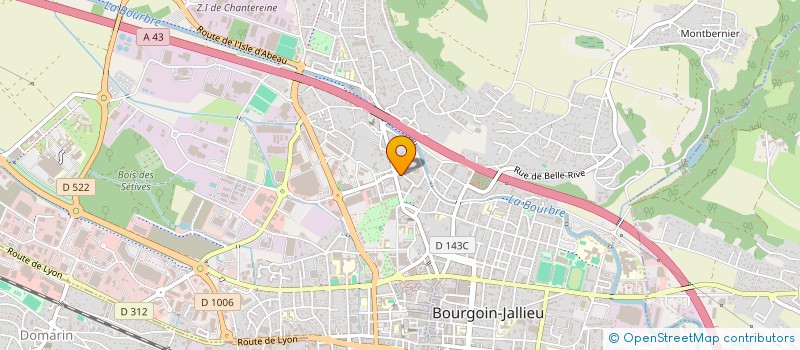 localisation de l'entreprise SARL BOUCHERIE CHARCUTERIE TRADITIONNELLE FERCHICHE à BOURGOIN-JALLIEU