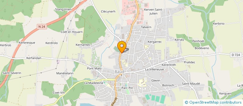 localisation de l'entreprise SARL BOUCHERIE CHARTIER  PLOERMEL