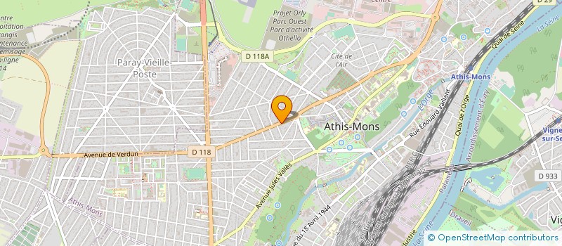 localisation de l'entreprise SARL BOUCHERIE CHRETIEN à ATHIS-MONS