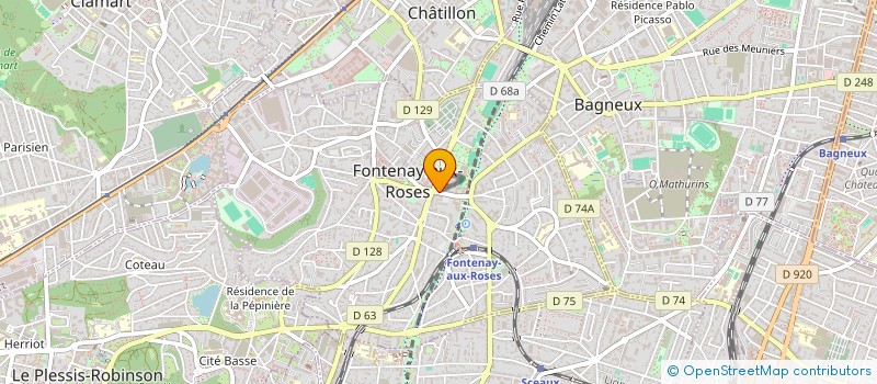 localisation de l'entreprise SARL BOUCHERIE DE L'EGLISE à FONTENAY-AUX-ROSES