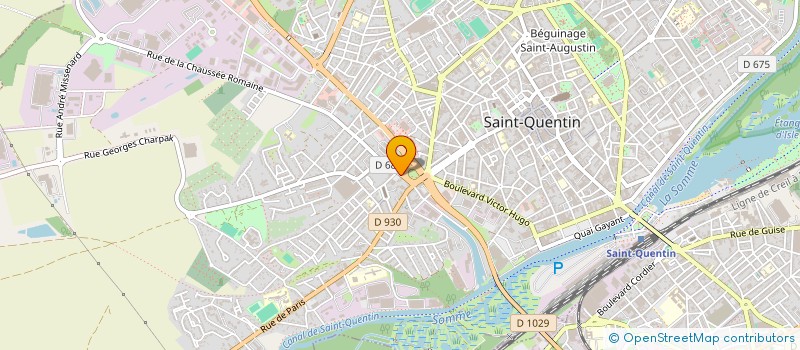 localisation de l'entreprise SARL BOUCHERIE DE LA CHAUSSEE ROMAINE à SAINT-QUENTIN