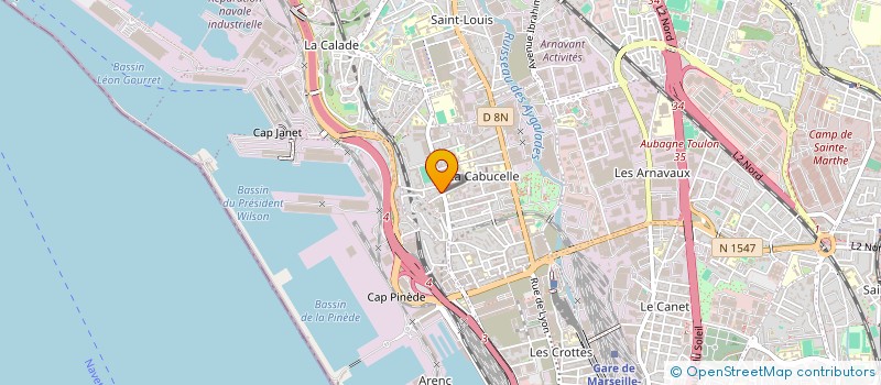 localisation de l'entreprise SARL BOUCHERIE DE LA MADRAGUE à MARSEILLE