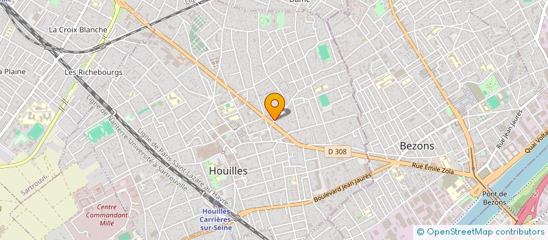 localisation de l'entreprise SARL BOUCHERIE DE STALINGRAD à HOUILLES