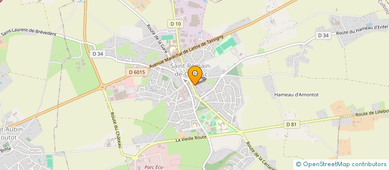 localisation de l'entreprise SARL BOUCHERIE DEMEME  SAINT-ROMAIN-DE-COLBOSC