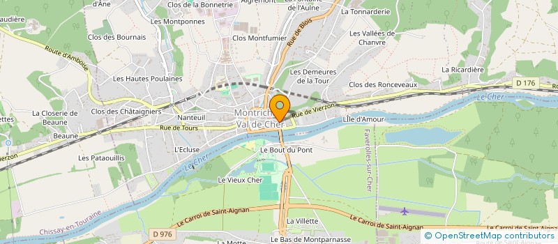 localisation de l'entreprise SARL BOUCHERIE DES GOURMETS à MONTRICHARD-VAL-DE-CHER
