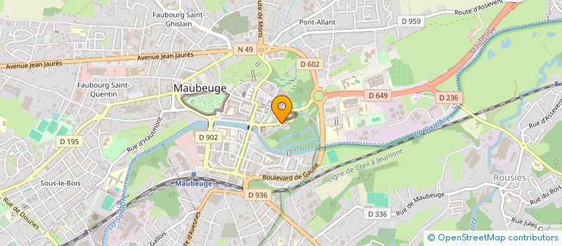 localisation de l'entreprise SARL BOUCHERIE DISTRIBUTION à MAUBEUGE