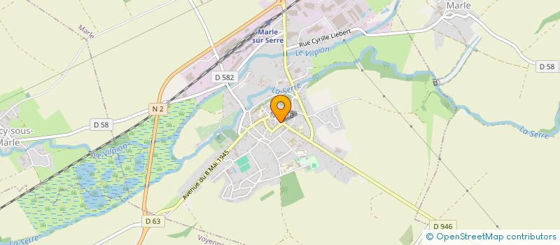 localisation de l'entreprise SARL BOUCHERIE DU CENTRE  MARLE