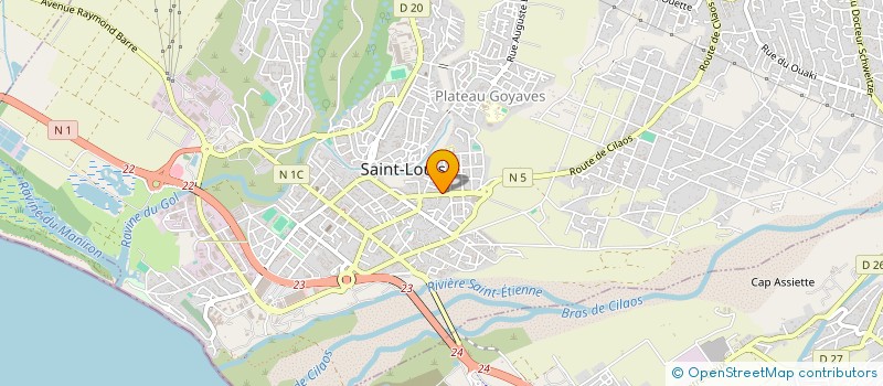 localisation de l'entreprise SARL BOUCHERIE DU CENTRE à SAINT-LOUIS