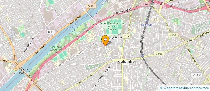 localisation de l'entreprise SARL BOUCHERIE DU RIF  COLOMBES