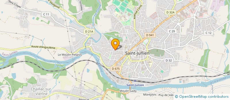 localisation de l'entreprise SARL BOUCHERIE DUFOUR ET FILS à SAINT-JUNIEN