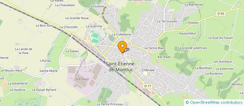 localisation de l'entreprise SARL BOUCHERIE FRANCES  SAINT-ETIENNE-DE-MONTLUC