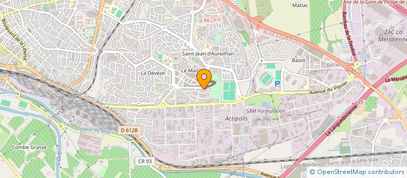 localisation de l'entreprise SARL BOUCHERIE LA JASMINE  BEZIERS