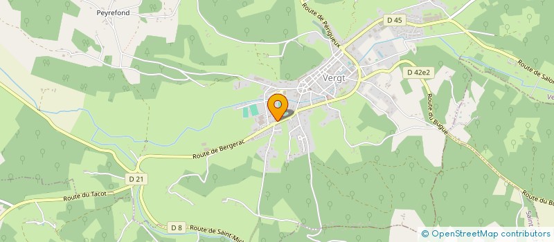 localisation de l'entreprise SARL BOUCHERIE MOLUS  VERGT