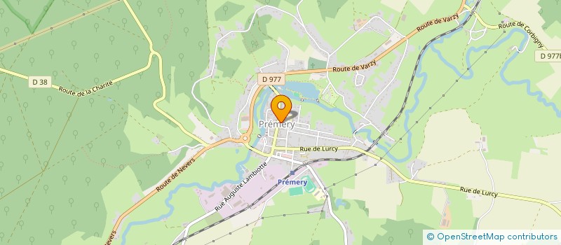 localisation de l'entreprise SARL BOUCHERIE PONSOT à PREMERY