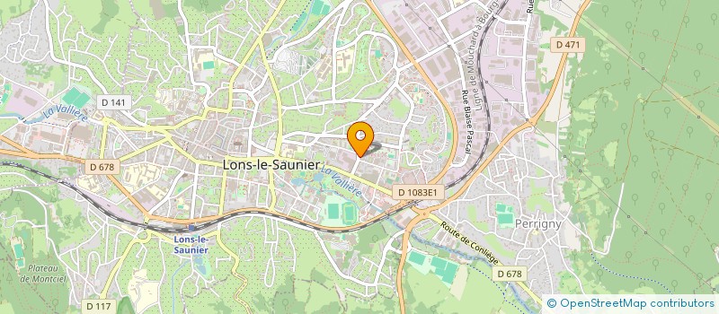 localisation de l'entreprise SARL BOUCHERIE SAADA à LONS-LE-SAUNIER