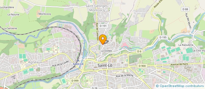 localisation de l'entreprise SARL BOUCHERIE SAINT GEORGES  SAINT-LO