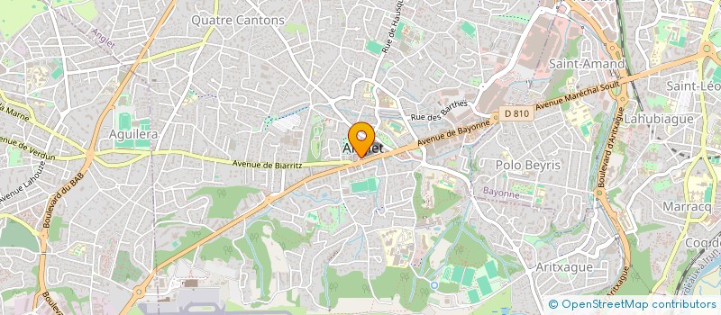 localisation de l'entreprise SARL BOUCHERIE SAINT JEAN  ANGLET