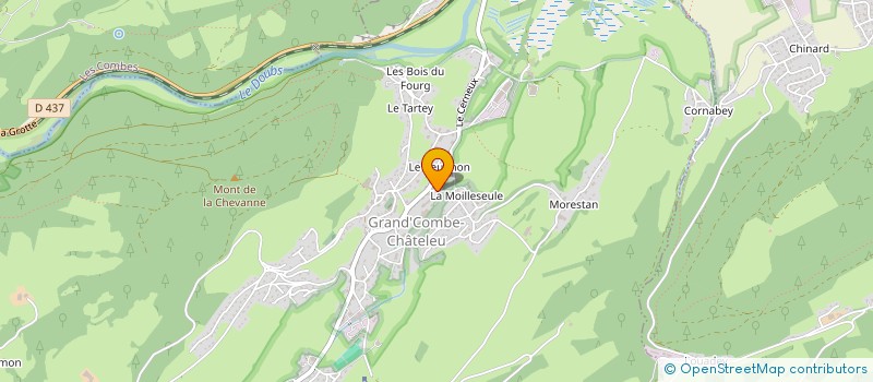 localisation de l'entreprise SARL BOUCHERIE SALAISONS FAIVRE à GRAND'COMBE CHATELEU
